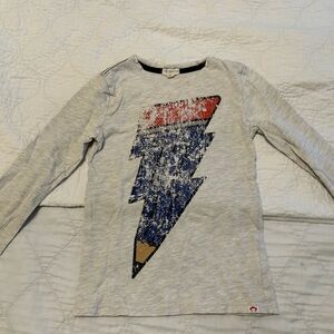 Appaman Kids Long Sleeve Shirt - Gray with Red and Blue Graphic